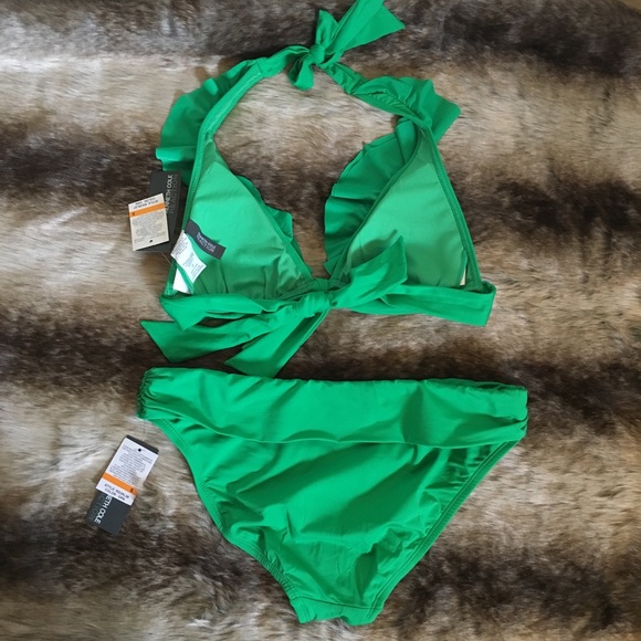 Kenneth Cole Bikini Set, Green, Size Small, NWT - Picture 4 of 6